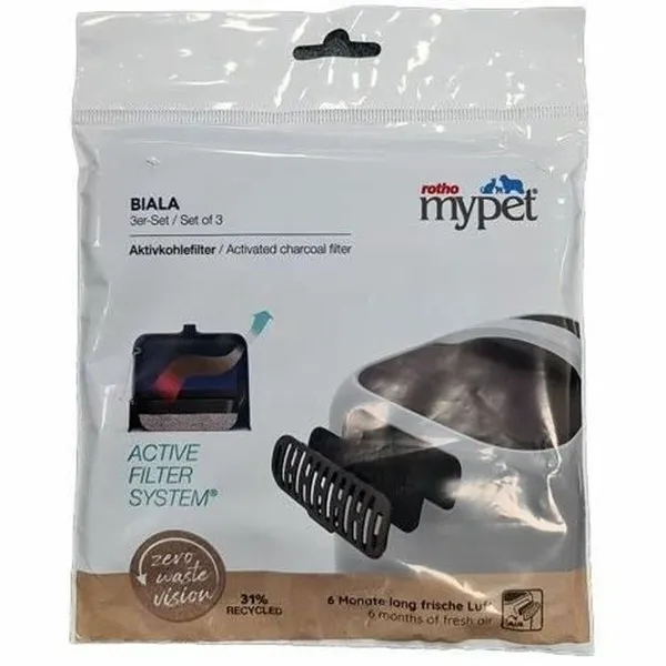 Carbon Filter Rotho My Pet Biala 3 Units