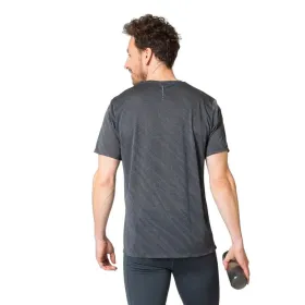 Unisex T-paita Odlo Neck S/S Zeroweight Enginee Harmaa
