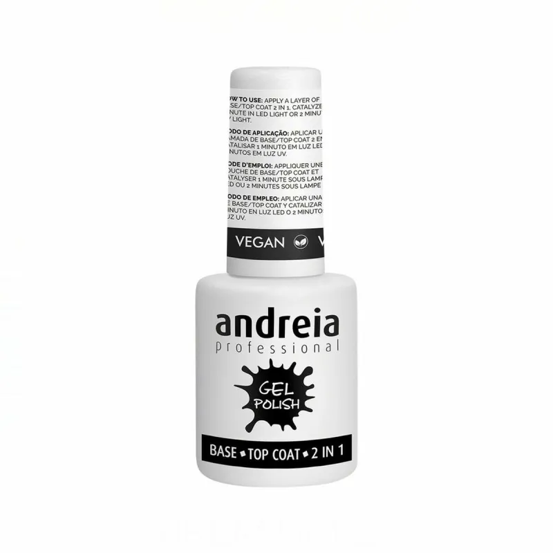 Nagų lakas Andreia Gel Polish Base Top Coat 2 in 1 (10,5 ml)