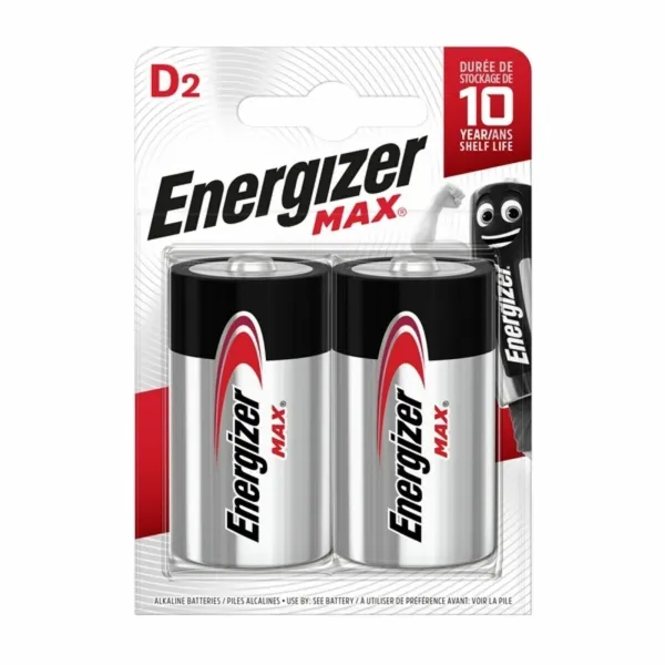 Baterijas Energizer MAX – D 1,5 V (2 gb.)