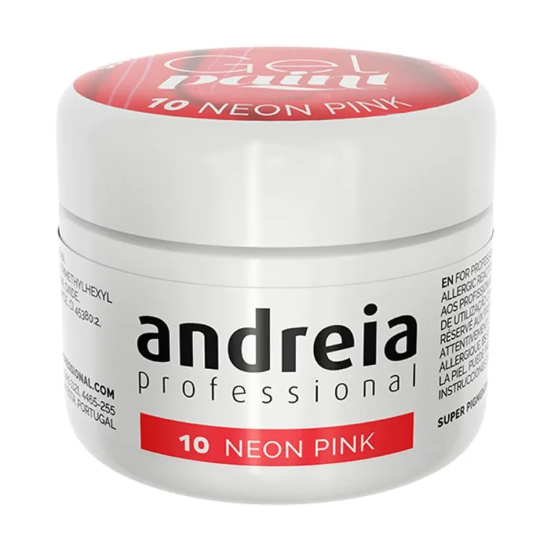Gelinis nagų lakas Andreia Gel Paint 4 ml Rožinė Neonas
