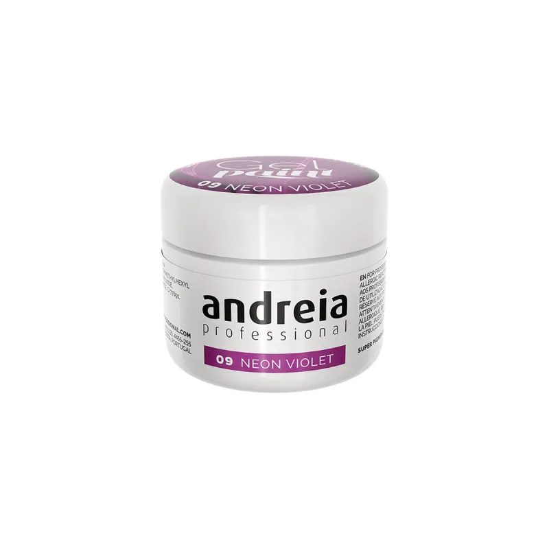 Nagų gelis Andreia Gel Paint Violetinė Nº 09 4 ml Neonas