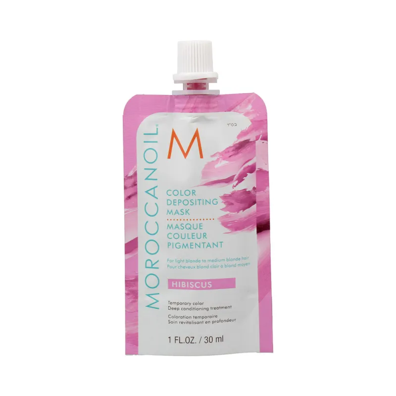 Plaukų kaukė Moroccanoil Depositing Hibiscus 30 ml