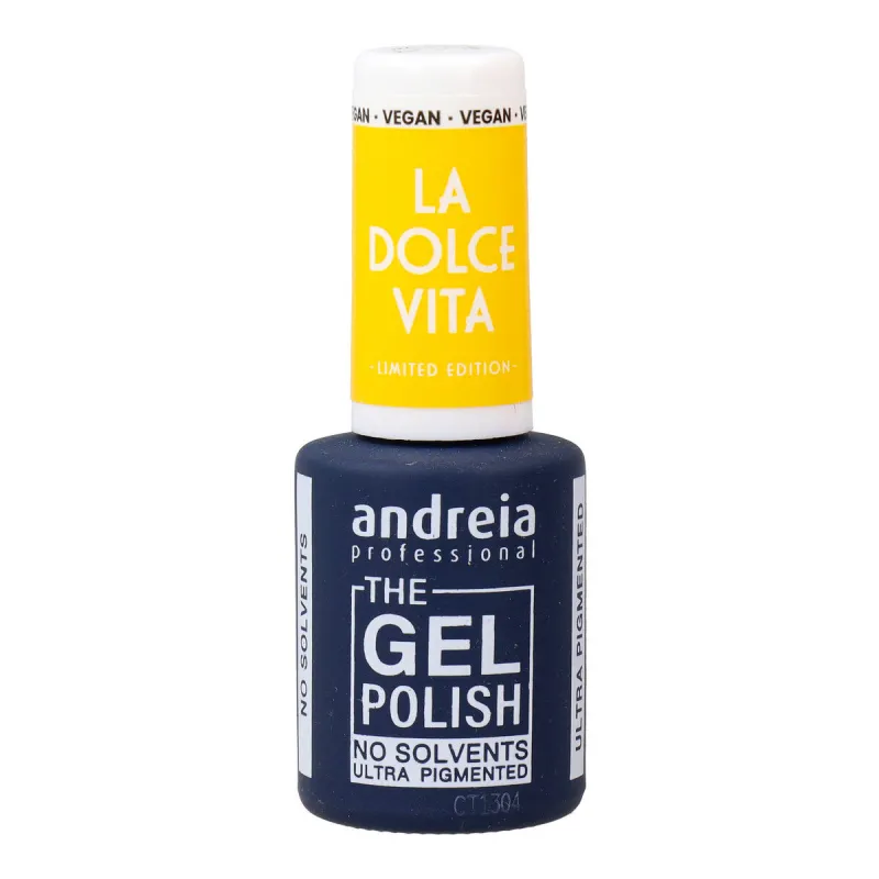 Gelinis nagų lakas Andreia La Dolce Vita DV4 Canary Yellow 10,5 ml