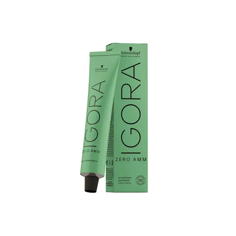 Ilgalaikiai dažai Schwarzkopf Igora Zero Amm Nº 9-1 Labai lengvai blondinė Peleninis 60 ml