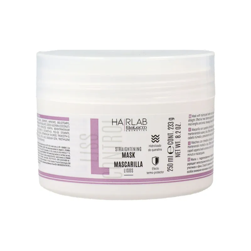 Plaukų kaukė Salerm Hair Lab 250 ml Tiesūs plaukai