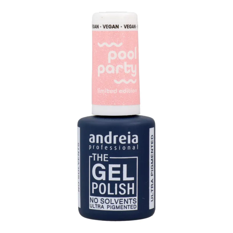 Pusiau nuolatinis nagų lakas Andreia Polish Pool Party N.3 Šviesiai rožinis 10,5 ml