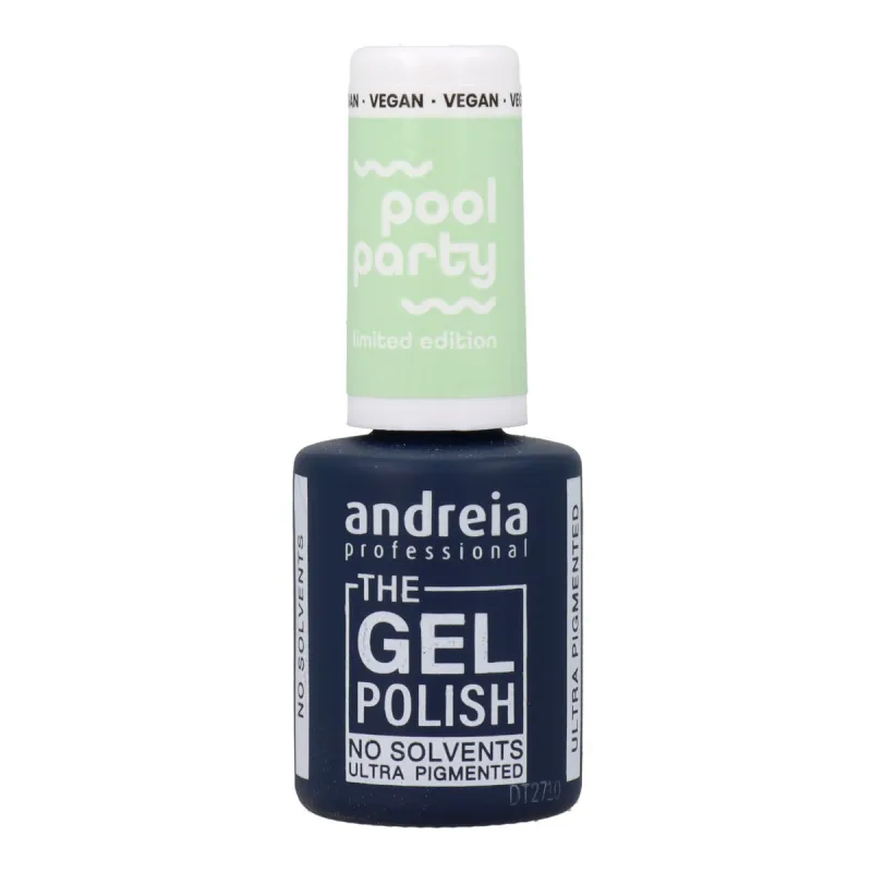 Pusiau nuolatinis nagų lakas Andreia Polish Pool Party N.5 Šviesiai žalia 10,5 ml
