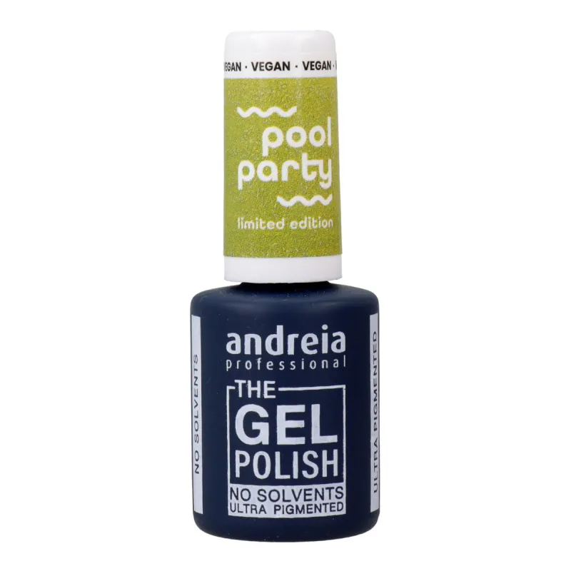 Pusiau nuolatinis nagų lakas Andreia Polish Pool Party N.6 Žalia 10,5 ml
