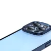 Baseus Glitter Transparent Case and Tempered Glass set for iPhone 14 Pro (blue)