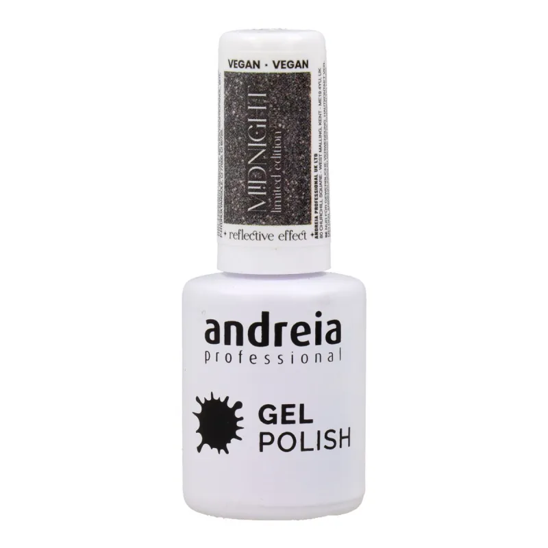Pusiau nuolatinis nagų lakas Andreia Polish Reflective Colors Md5 Sidabras 10,5 ml