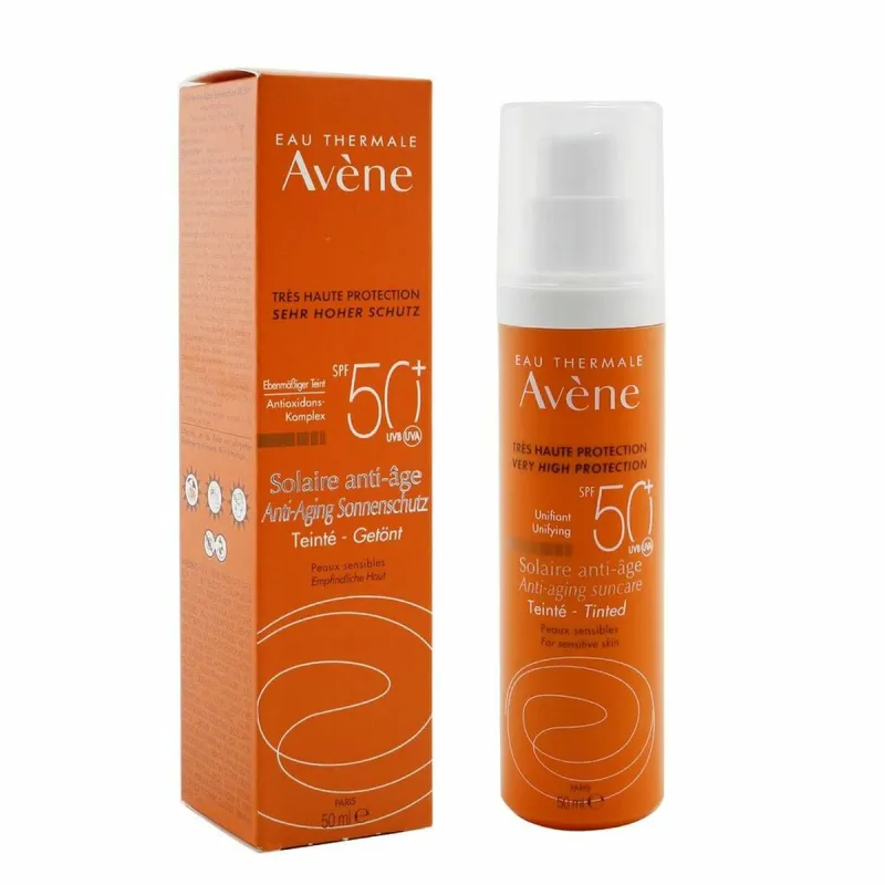 Apsauga nuo saulės su spalva Avene 192921 50 ml Nuo senėjimo 2 Dalys
