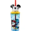 Cup with Straw Mickey Mouse CZ11336 3D Blue