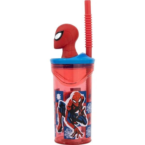 Cup with Straw Spider-Man CZ11338 3D
