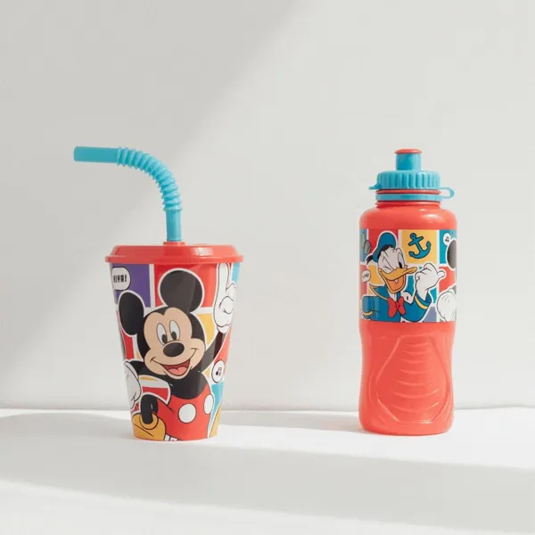 Cup with Straw Mickey Mouse CZ11364 430 ml