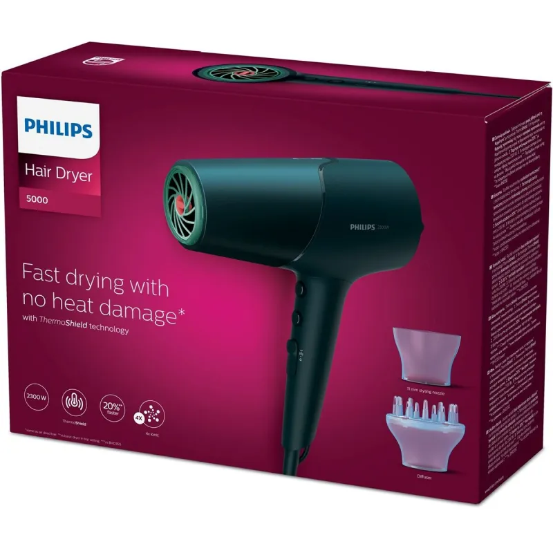 Fēns Philips BHD512/00 2300 W Melns Tumši Zils