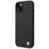 BMW Liquid Silicone Case Metal Logo for iPhone 14 (Black)
