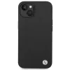 BMW Liquid Silicone Case Metal Logo for iPhone 14 (Black)