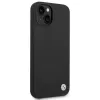 BMW Liquid Silicone Case Metal Logo for iPhone 14 (Black)