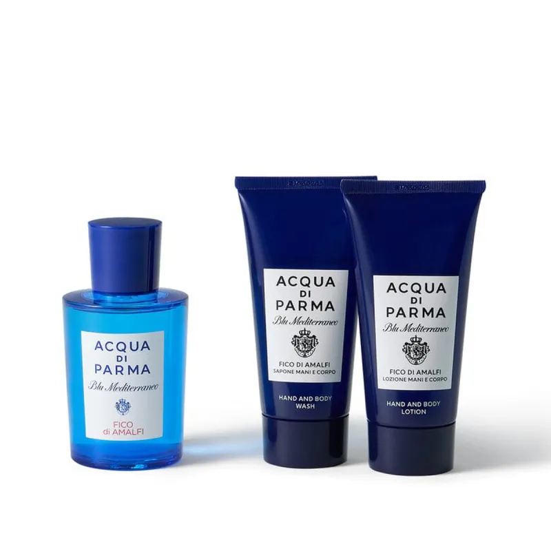 Unisex' Perfume Set Acqua Di Parma BLU MEDITERRANEO FICO DI AMALFI 3 Pieces