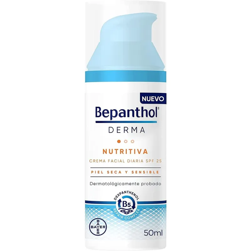 Maitinamasis veido kremas Bepanthol DERMA Spf 25 50 ml
