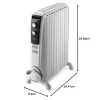 Õliradiaator DeLonghi TRD51025 Valge