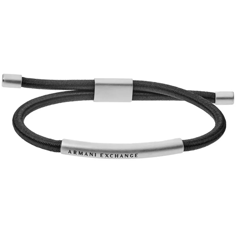 Vyriškos apyrankės Armani Exchange AXG0041040 Nerūdijantis plienas Juoda