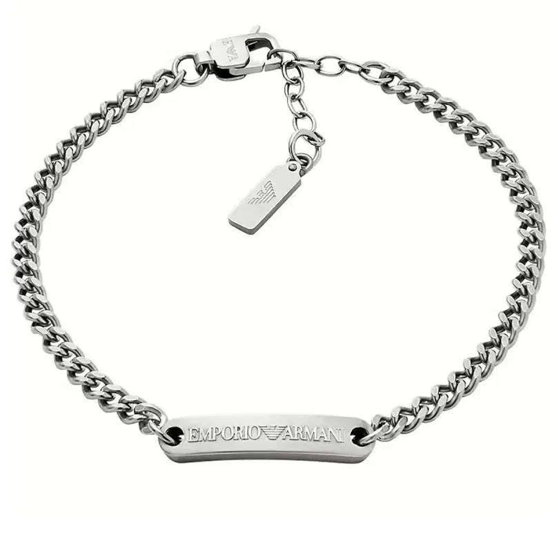 Meeste Käevõru Emporio Armani EGS3189040 Hõbedane