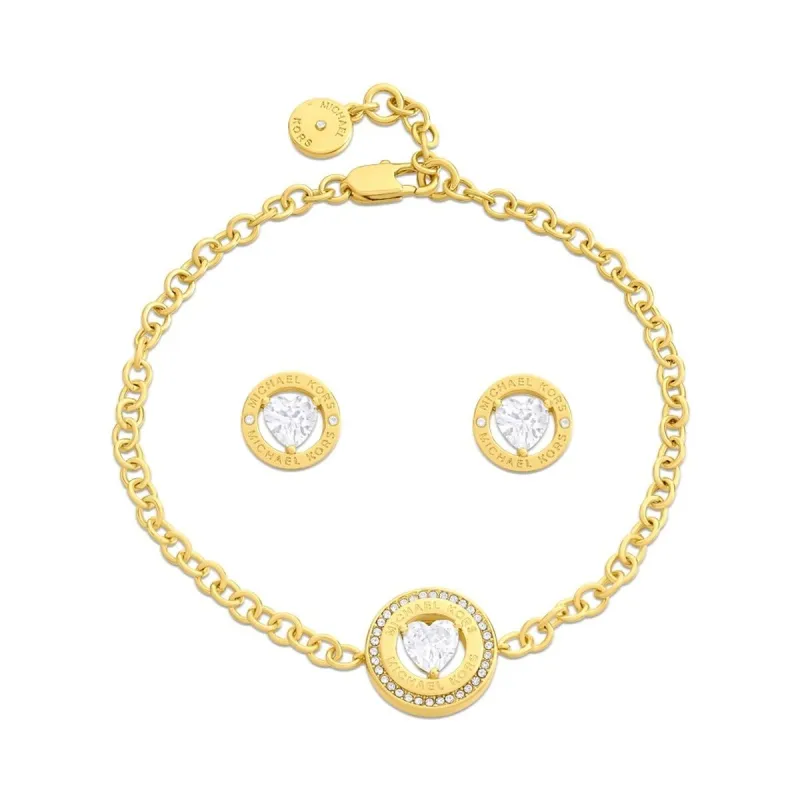 Rokassprādzes un Auskaru Komplekts Michael Kors Fashion Bronza