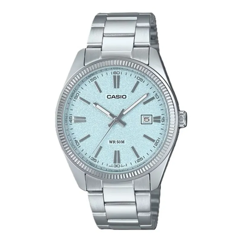 Vīriešu Pulkstenis Casio DATE - LIGHT BLUE, MATTE DIAL (Ø 38,5 mm)