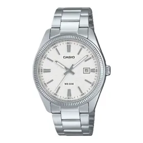 Men's Watch Casio DATE - WHITE, MATTE DIAL (Ø 38,5 mm)