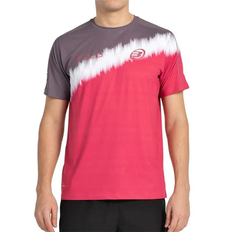 Vīriešu Krekls ar Īsām Piedurknēm Bullpadel Dinenno 25I 777 Fuksija Tenisa