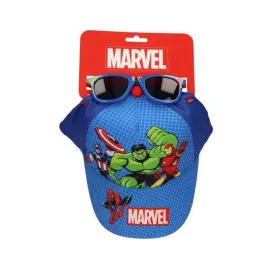 Cepures un saulesbriļļu komplekts The Avengers Zils