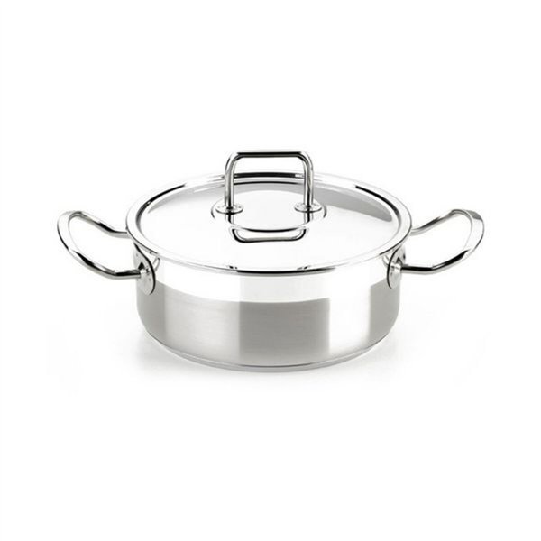 Casserole BRA A340353 Steel 2 L 25 L Ø 20 cm Stainless steel