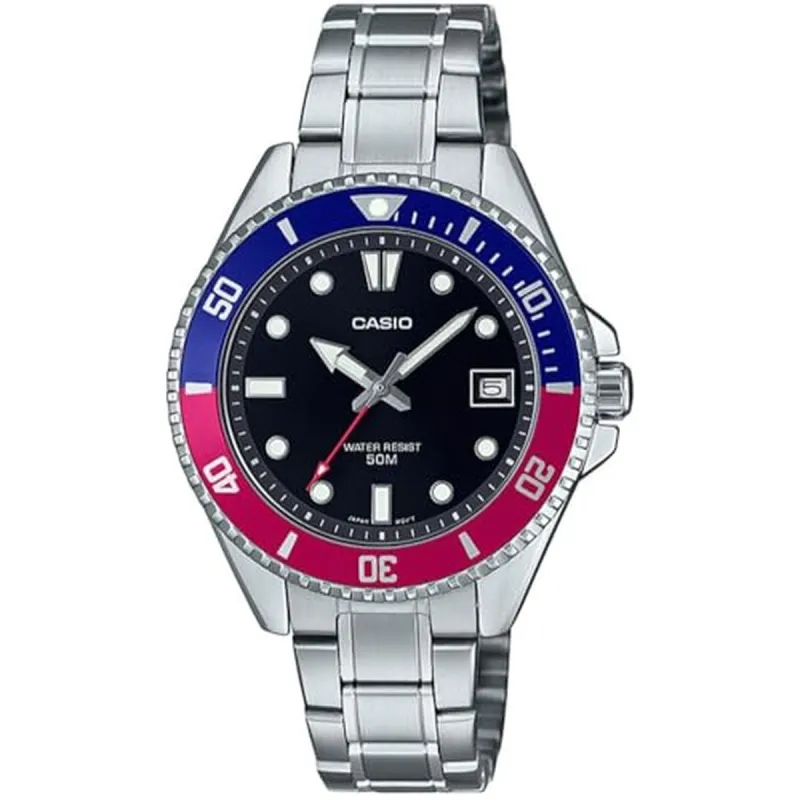 Мужские часы Casio MDV-10D-1A3VDF Серебристый (Ø 38,5 mm)