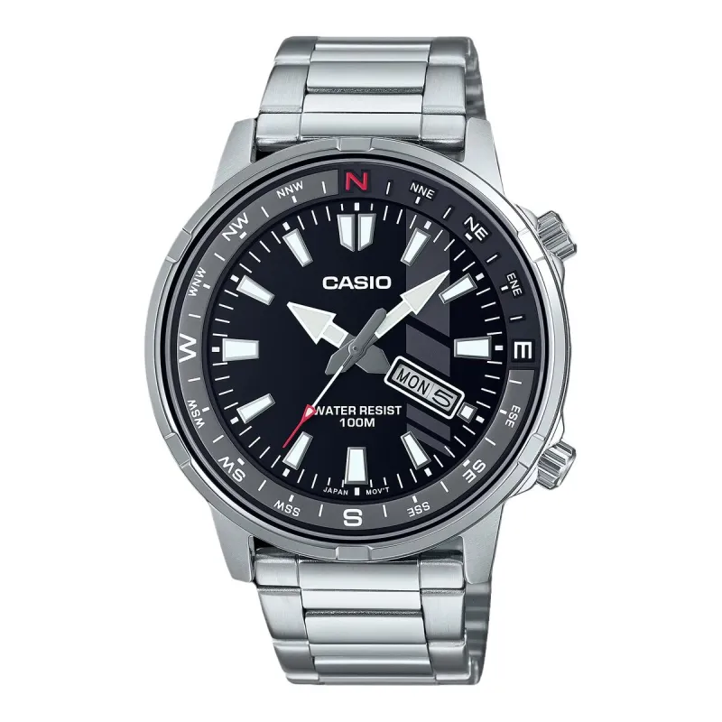 Miesten rannekellot Casio MTD-130D-1A2VDF Hopeinen (Ø 44 mm)