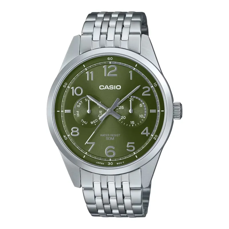 Laikrodis vyrams Casio MTP-E340D-3AVDF Sidabras (Ø 42 mm)