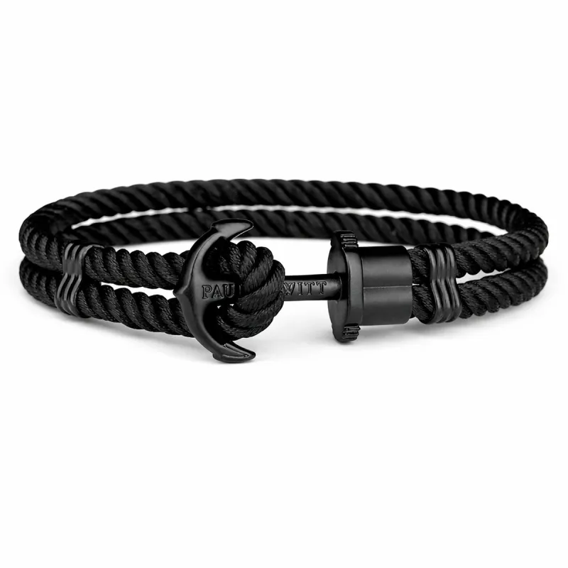Men's Bracelet Paul Hewitt PH-N-B-B-L Leather