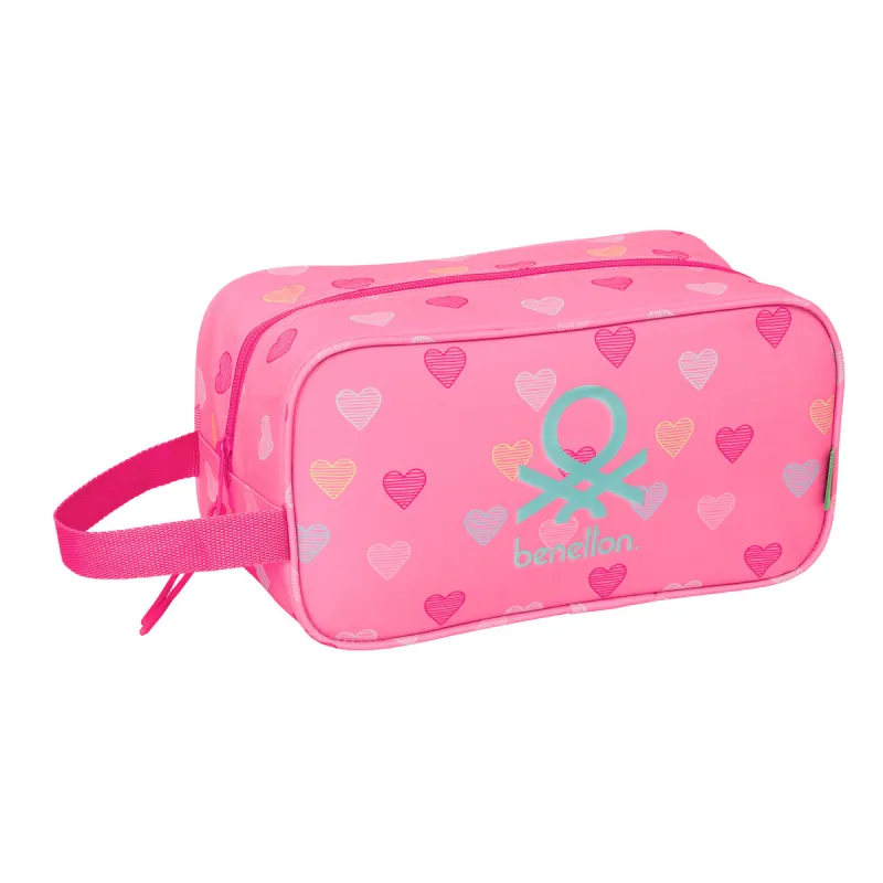 Kelioninis šlepečių laikiklis Benetton Heart Rožinė 29 x 15 x 14 cm