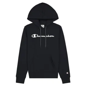 Women’s Hoodie Champion Champion Script Logo Print W Dark blue