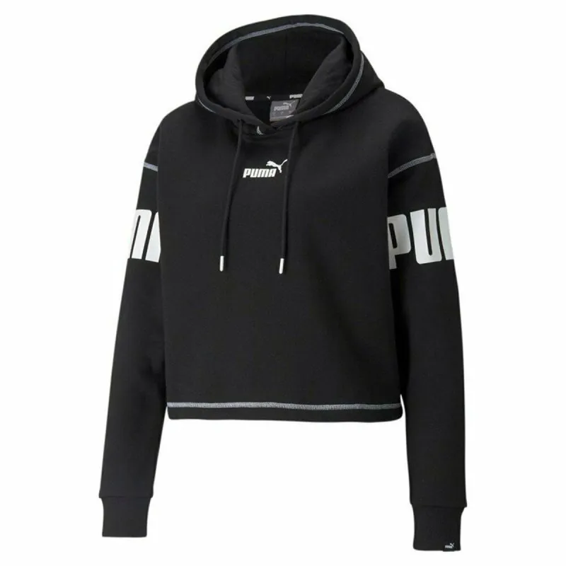 Толстовка с капюшоном женская Puma Puma Power Fl Чёрный