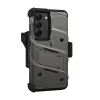 ZIZO BOLT Series - Armoured case for Samsung Galaxy S23 with 9H glass for screen + holder with stand (Grey)
