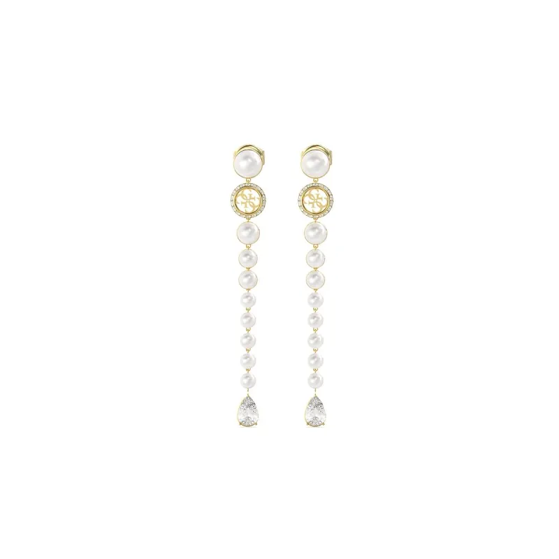 Женские серьги Guess JUBE05578JWYGT-U Белый Позолоченный