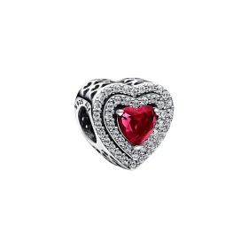 Ladies' Beads Pandora 799218C02 Red Silver