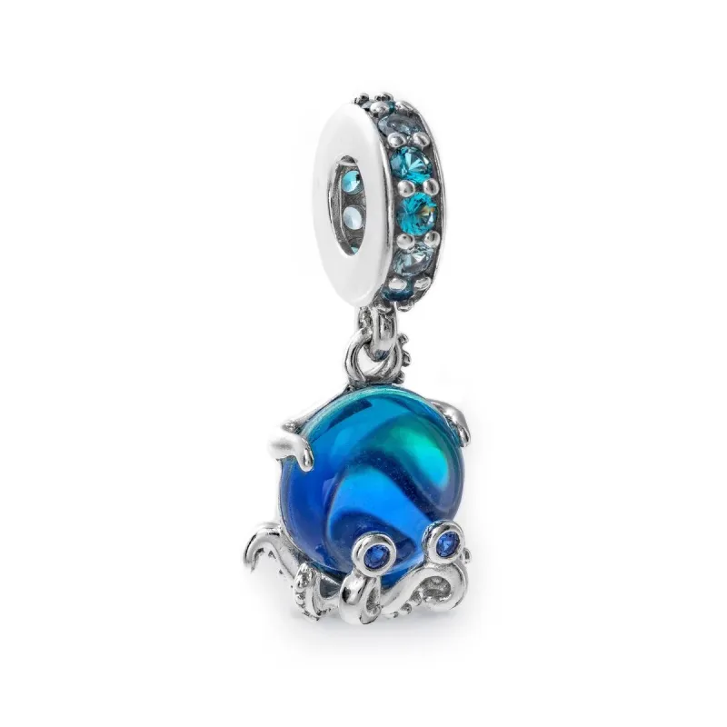Moteriški karoliukai Pandora MURANO GLASS CUTE OCTOPUS