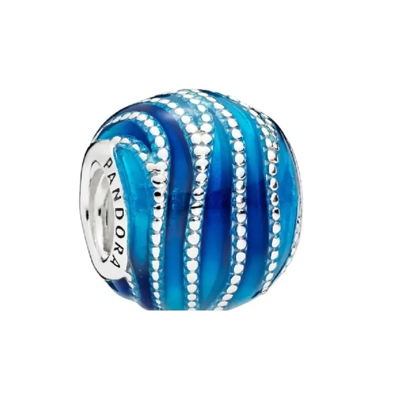 Женские бусы Pandora BLUE WAVE