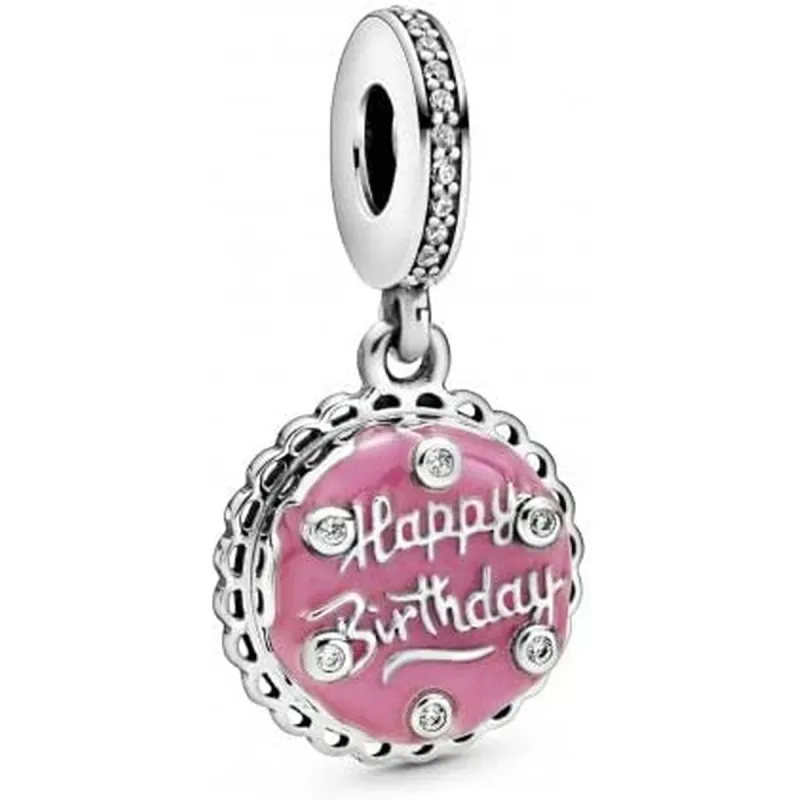 Sievietes piekariņi Pandora PINK BIRTHDAY CAKE DANGLE