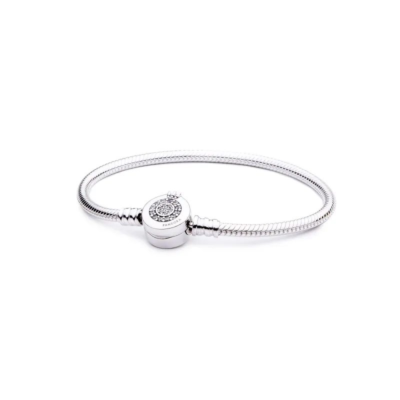 Moteriški apyrankės Pandora 599046C01-19 19 cm Sidabras