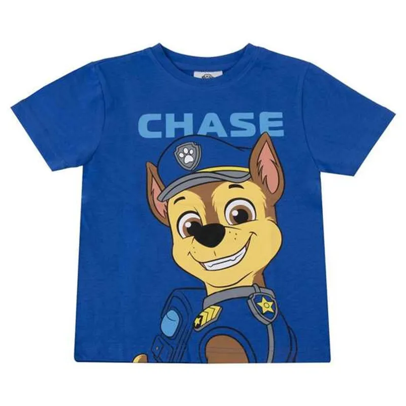 Детский Футболка с коротким рукавом The Paw Patrol Синий