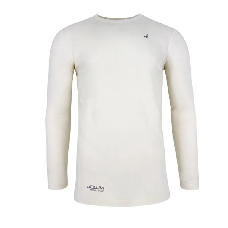 Miesten kerrastopaita Joluvi Merino Base Valkoinen